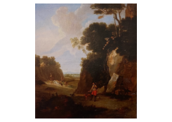 Work 6521: Rocky Landscape with Hunters