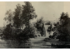 Work 6550: Wooded Landscape with Rowboats in Front of a Farm