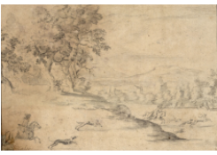 Landscape with Stag Hunt