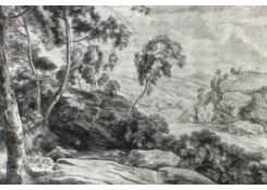 Landscape with a View from a Wooded Slope Across the Valley