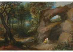 Wooded Rocky Landscape with Penitent Magdalene