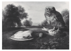 Work 6761: Woodcock and Owl in a Landscape