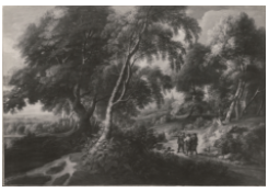 Work 6829: Wooded Landscape with Figures