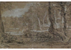 Wooded Landscape with a Lake in the Sonian Forest