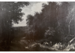 Work 6960: Wooded Landscape with Travellers and Cattle