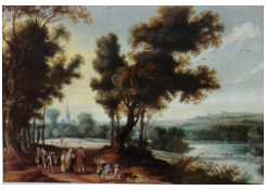 Work 7080: Peasants Conversing in the Countryside