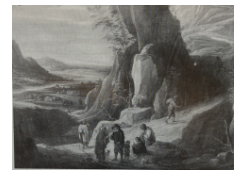 Work 7084: A Wooded River Landscape with Shepherds and Their Flock, an Angler in the Foreground