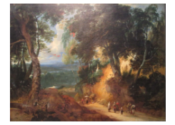 paintings CB:76 The Soignes Forest with Market Vendors