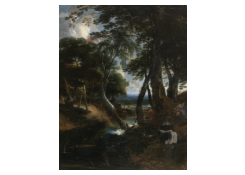 Work 895: Wooded Landscape with Sint Dominic