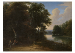 Work 940: Wooded Landscape with a River