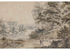 A Wooded Landscape with a Huntsman