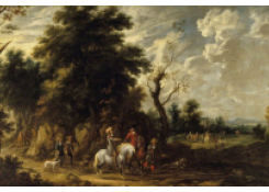 Work 975: Landscape with a Hunting Party